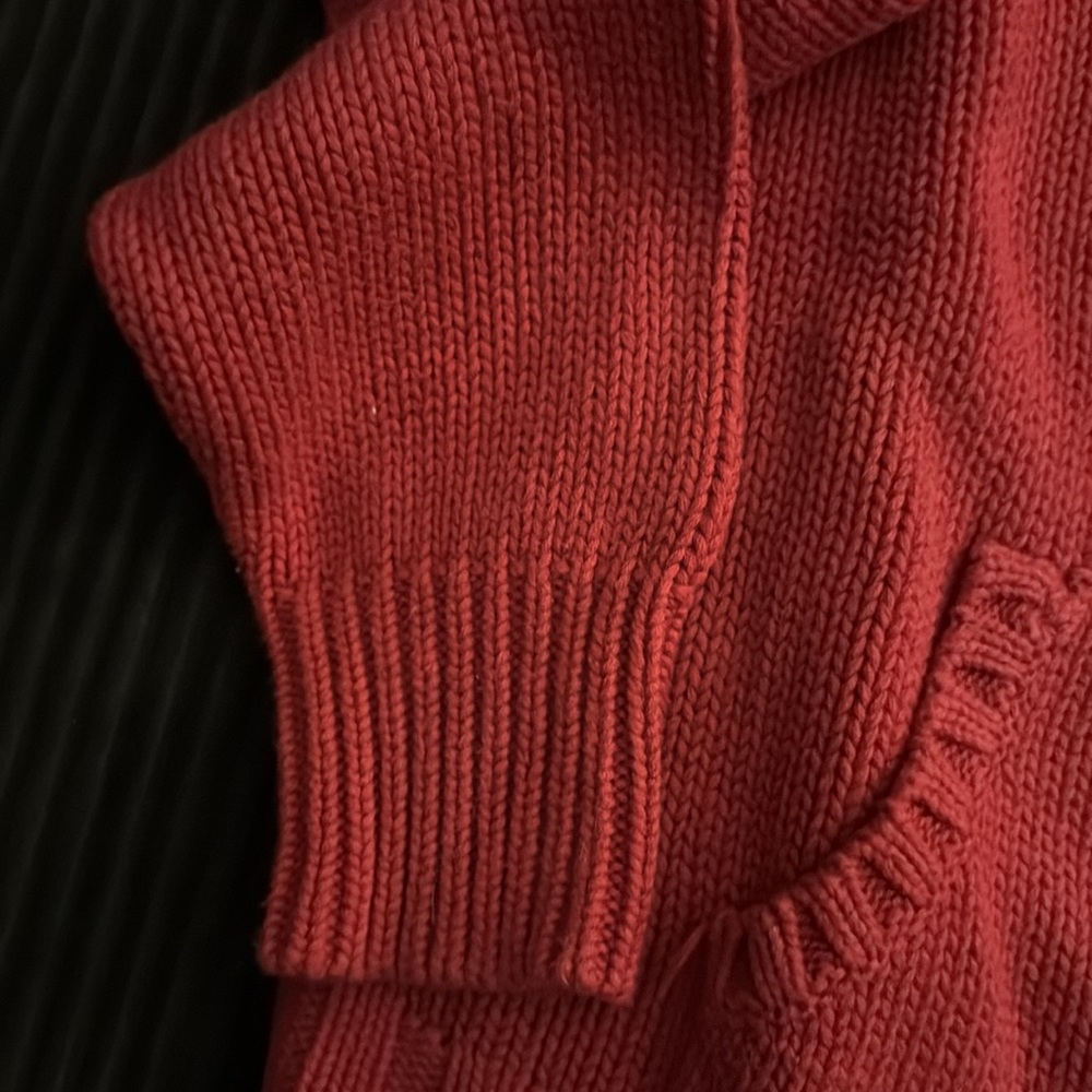Polo jeans company Ralph Lauren, red knit sweater size medium 100% cotton. - Picture 7 of 13